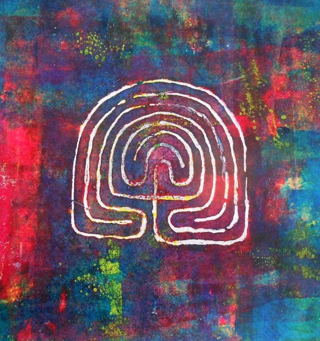 Lucy's colourful labyrinths have been a springboard for introspection and unlocking my own creativity